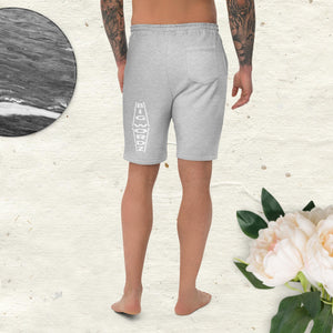 Big Wordz Men's fleece shorts (White Wording)