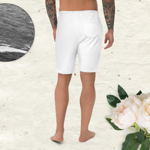 Big Wordz Men's fleece shorts (White Wording)