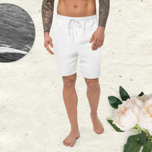 Load image into Gallery viewer, Big Wordz Men&#39;s fleece shorts (White Wording)