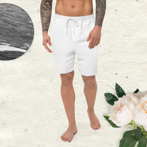 Big Wordz Men's fleece shorts (White Wording)