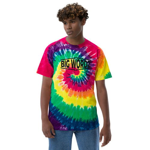 Big Wordz tie-dye t-shirt