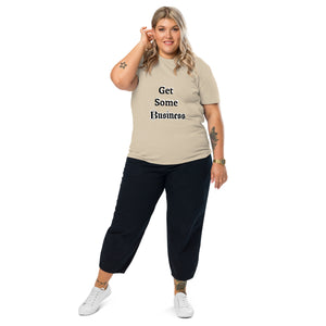 Big Wordz Get Some Business T-shirt (Black Wording)