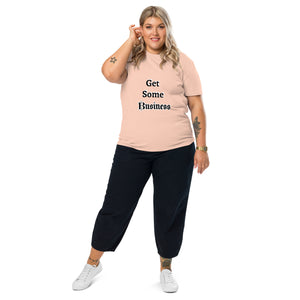 Big Wordz Get Some Business T-shirt (Black Wording)