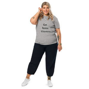 Big Wordz Get Some Business T-shirt (Black Wording)