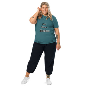 Big Wordz Get Some Business T-shirt (Black Wording)