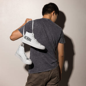 Big Wordz Men’s high top canvas shoes