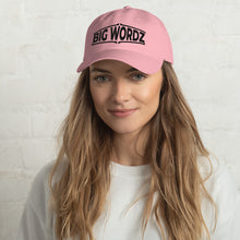 Load image into Gallery viewer, Big Wordz Dad hat (Black Wording)