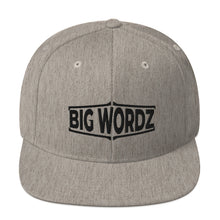 Load image into Gallery viewer, Big Wordz Snapback Hat (Black Wording)