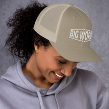Load image into Gallery viewer, Big Wordz Trucker Cap (White Wording)