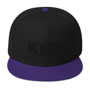 Big Wordz Variety Snapback Hat(Black Wording)