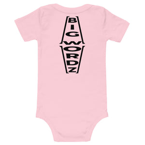 Big Wordz Baby One Piece (Black Wording)