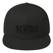 Load image into Gallery viewer, Big Wordz Flat Bill Cap (Black Wording)