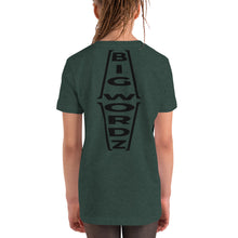 Load image into Gallery viewer, Big Wordz Youth Short Sleeve T-Shirt (Black Wording)