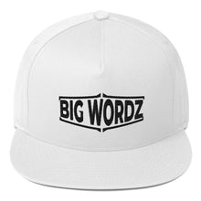 Load image into Gallery viewer, Big Wordz Flat Bill Cap (Black Wording)