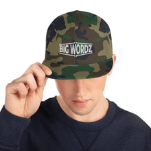 Load image into Gallery viewer, Big Wordz Snapback Hat (White Wording)