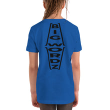 Load image into Gallery viewer, Big Wordz Youth Short Sleeve T-Shirt (Black Wording)