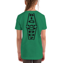 Load image into Gallery viewer, Big Wordz Youth Short Sleeve T-Shirt (Black Wording)