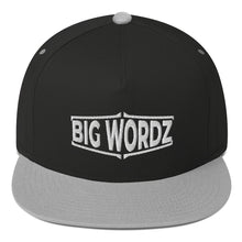 Load image into Gallery viewer, Big Wordz Flat Bill Cap (White Wording)