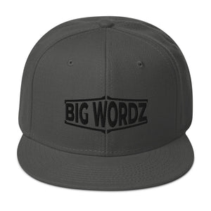 Big Wordz Variety Snapback Hat(Black Wording)