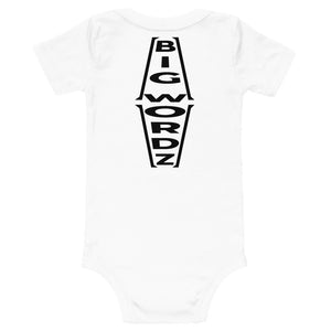 Big Wordz Baby One Piece (Black Wording)
