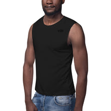 Load image into Gallery viewer, Big Wordz Muscle Shirt (Black Wording)