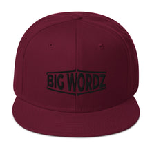 Load image into Gallery viewer, Big Wordz Variety Snapback Hat(Black Wording)