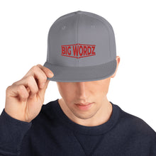 Load image into Gallery viewer, Big Wordz Snapback Hat (Red Wording)