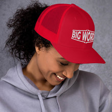 Load image into Gallery viewer, Big Wordz Trucker Cap (White Wording)