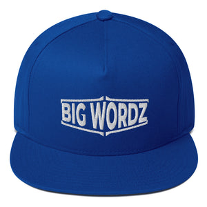 Big Wordz Flat Bill Cap (White Wording)