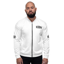 Load image into Gallery viewer, Big Wordz Bomber Jacket (Black Wording)