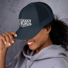 Load image into Gallery viewer, Big Wordz Trucker Cap (White Wording)