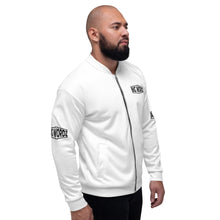 Load image into Gallery viewer, Big Wordz Bomber Jacket (Black Wording)