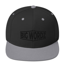 Load image into Gallery viewer, Big Wordz Snapback Hat (Black Wording)