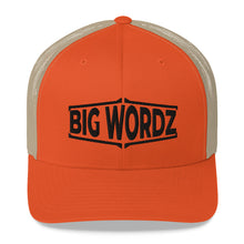 Load image into Gallery viewer, Big Wordz Trucker Cap (Black Wording)