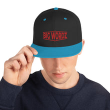 Load image into Gallery viewer, Big Wordz Snapback Hat (Red Wording)