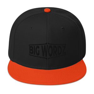 Big Wordz Variety Snapback Hat(Black Wording)