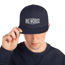 Load image into Gallery viewer, Big Wordz Snapback Hat (White Wording)