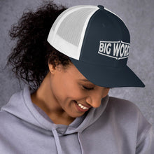 Load image into Gallery viewer, Big Wordz Trucker Cap (White Wording)