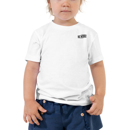 Big Wordz Toddler Short Sleeve Tee (Black Wording)