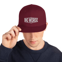 Load image into Gallery viewer, Big Wordz Snapback Hat (White Wording)