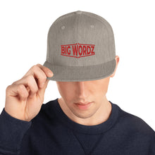 Load image into Gallery viewer, Big Wordz Snapback Hat (Red Wording)