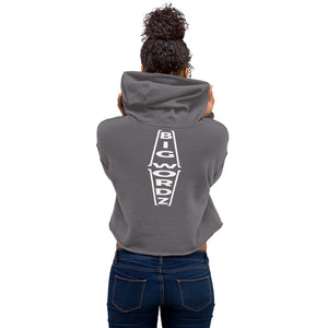 Big Wordz Crop Hoodie