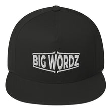 Load image into Gallery viewer, Big Wordz Flat Bill Cap (White Wording)