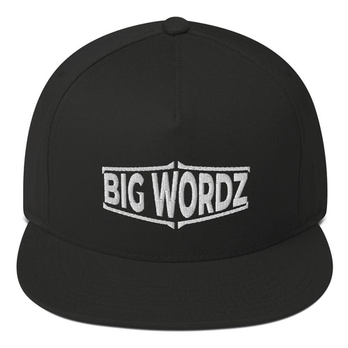 Big Wordz Flat Bill Cap (White Wording)