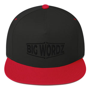 Big Wordz Flat Bill Cap (Black Wording)