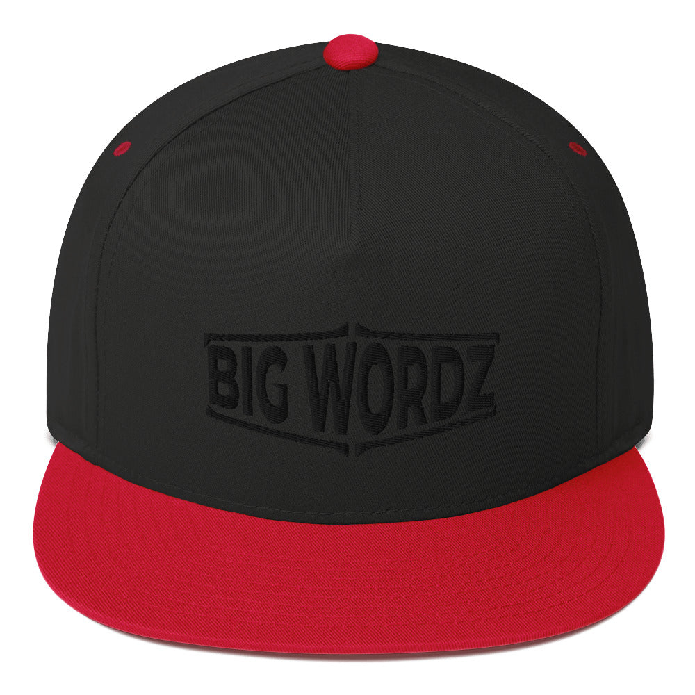 Big Wordz Flat Bill Cap (Black Wording)