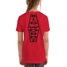 Load image into Gallery viewer, Big Wordz Youth Short Sleeve T-Shirt (Black Wording)