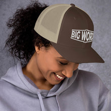 Load image into Gallery viewer, Big Wordz Trucker Cap (White Wording)