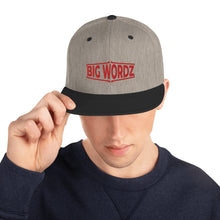 Load image into Gallery viewer, Big Wordz Snapback Hat (Red Wording)