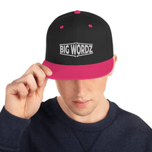 Load image into Gallery viewer, Big Wordz Snapback Hat (White Wording)